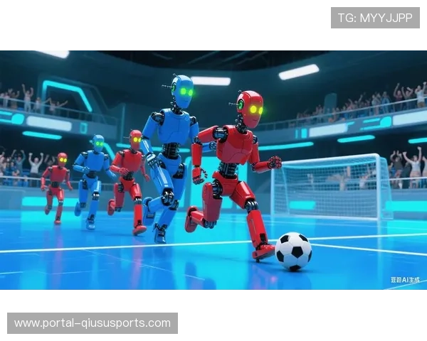 科技体育博览会展示编程机器人足球等项目